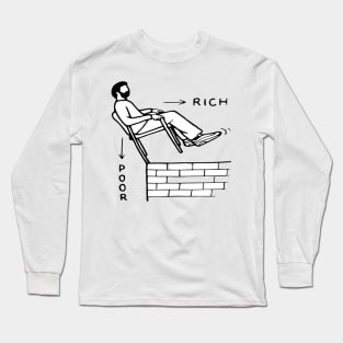 Rich vs Poor Edge Long Sleeve T-Shirt